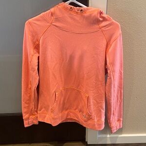 Orange Hooded Sweatshirt